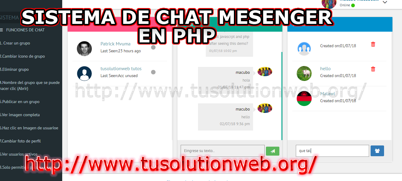 Php chat system